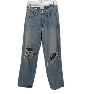 Universal Thread 90s Baggy Ripped Knee‎ Denim Jeans Straight Leg Size 2R